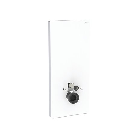 Panneau sanitaire Monolith Plus WC suspendu Verre blanc / aluminium 114 cm Panneau sanitaire Monolith Plus WC suspendu Verre blanc / aluminium 114 cm