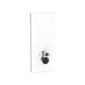Panneau sanitaire Monolith Plus WC suspendu Verre blanc / aluminium 114 cm