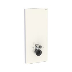 Panneau sanitaire Monolith Plus WC suspendu Verre sable gris / aluminium 114 cm