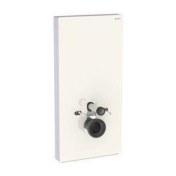 Panneau sanitaire Monolith Plus WC suspendu Verre sable gris / aluminium 101 cm