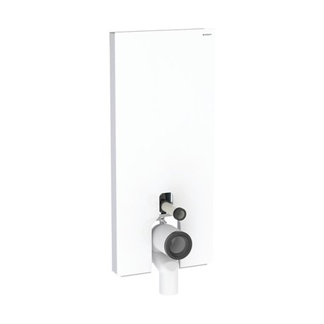 Panneau sanitaire Monolith WC sol Verre blanc / aluminium 114 cm Panneau sanitaire Monolith WC sol Verre blanc / aluminium 114 cm