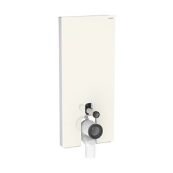 Panneau sanitaire Monolith WC sol Verre sable gris / aluminium 114 cm