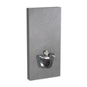 Panneau sanitaire Monolith WC suspendu Grès-céramique ardoise / aluminium chromé noir 101 cm
