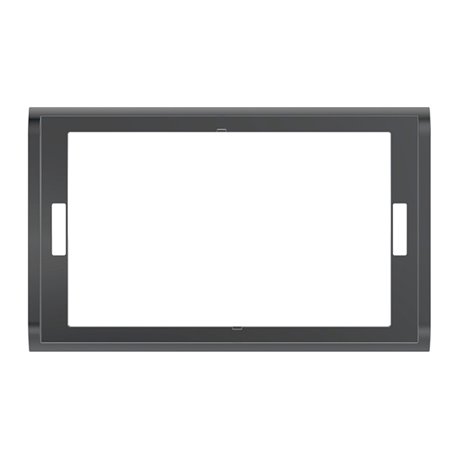 Cadre de recouvrement pour plaque de déclenchement Sigma70 Noir chromé poli Cadre de recouvrement pour plaque de déclenchement Sigma70 Noir chromé poli