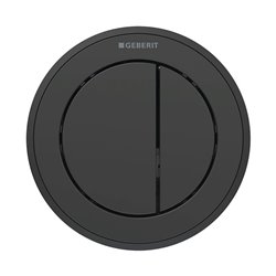 Plaque de déclenchement Pour meuble Noir Anneau noir mat