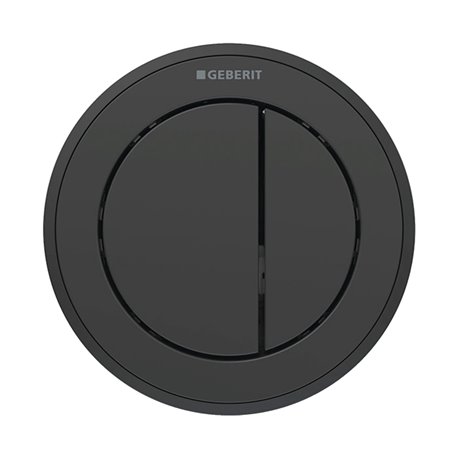Plaque de déclenchement Pour meuble Noir Anneau noir mat