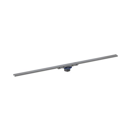 Caniveau de douche CleanLine50 30-90 cm cadre revêtement noir chromé et poli