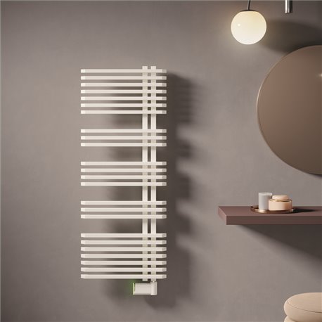 Sèche serviette électrique Jazz_S Wifi 400 Watts, Mât à droite Sèche serviette électrique Jazz_S Wifi 400 Watts, Mât à droite