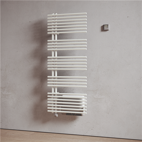 Sèche serviette électrique Funky_S 500+1000 Watts, Mât à gauche