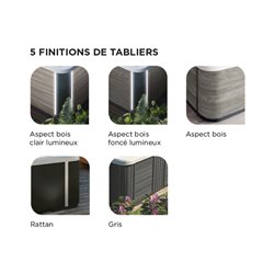 Tablier pour Spa A600-2 aspect bois clair lumineux