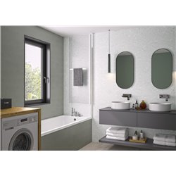 Pare-baignoire Columba 2 Transparent 110x150 cm