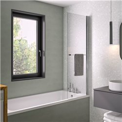 Pare-baignoire Columba 2 Transparent 110x150 cm