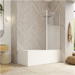 Volet pivotant pour pare-baignoire Hydra Transparent 37,5x148 cm