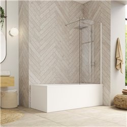 Pare-baignoire Hydra Transparent 80x148 cm
