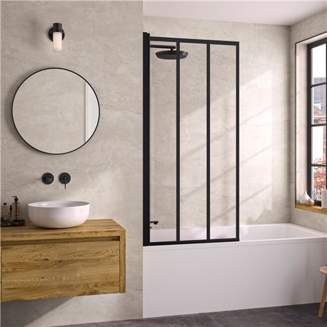 Pare-baignoire Lyra Factory 80x150 cm PB140N2BVE Kinedo