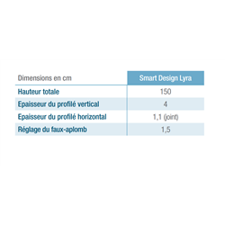 Pare-baignoire Lyra Transparent 80x150 cm