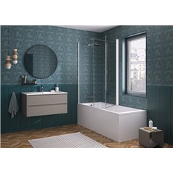 Pare-baignoire Orion Transparent 80x150 cm