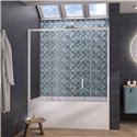 Pare-baignoire Pegasus Transparent 170x150 cm