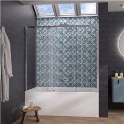 Pare-baignoire Pegasus Transparent 170x150 cm