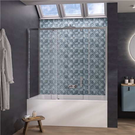 Pare-baignoire Pegasus Transparent 170x150 cm