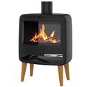 Poêle à bois Kris 10 kWatts noir