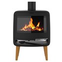 Poêle à bois Kris 10 kWatts noir