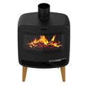 Poêle à bois Kris 10 kWatts noir