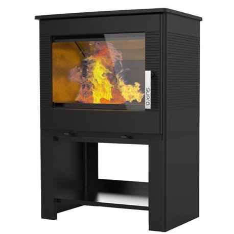 Poêle à bois étanche Odelya bûcher 8,7 kWatts noir