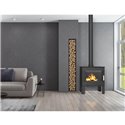 Poêle à bois étanche Odelya 8,7 kWatts noir