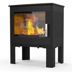 Poêle à bois étanche Gaby 7,3 kWatts noir