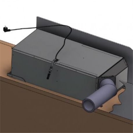 Kit buse entrée/sortie d'air horizontal ∅125 mm pour WINEARM15