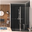 Panneau de douche Onyx 120 cm Noir