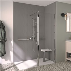 Panneau de douche Onyx 120 cm Gris
