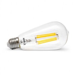 Ampoule LED E27 filament 8W 1000 Lm Blanc chaud 