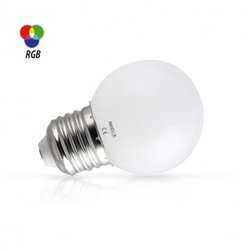 Ampoule LED E27 1W RGB 