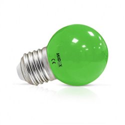 Ampoule LED E27 1W verte 