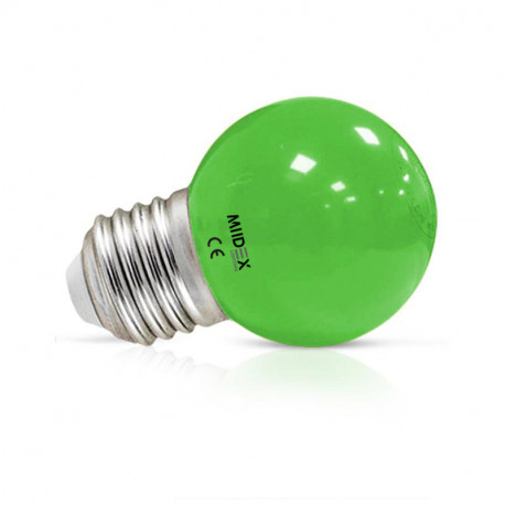 Ampoule LED E27 1W verte 