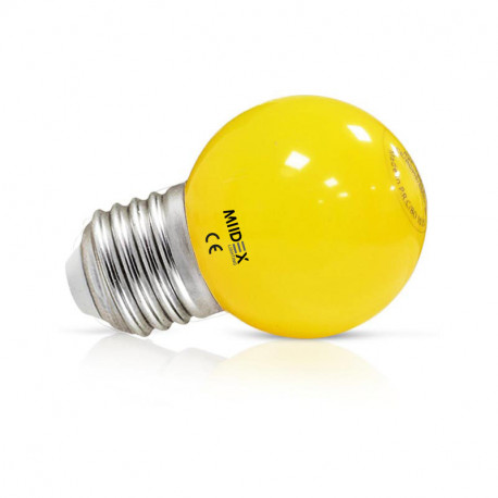 Ampoule LED E27 1W jaune 