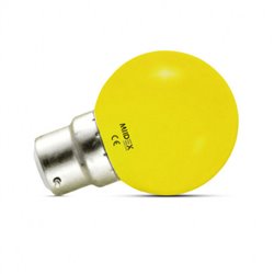 Ampoule LED B22 1W jaune 