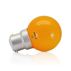 Ampoule LED B22 1W orange 