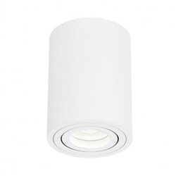 Support de spot saillie GU10, Cylindre blanc ACACIA