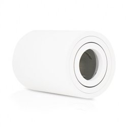 Support de spot saillie GU10, Cylindre blanc ACACIA