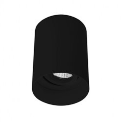 Support de spot saillie GU10 basse luminance, Cylindre noir ACACIA