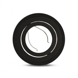 Support de spot saillie GU10 basse luminance, Cylindre noir ACACIA