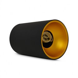 Support de spot saillie GU10, Cylindre noir/doré HOYA SAILLIE