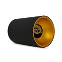 Support de spot saillie GU10, Cylindre noir/doré HOYA SAILLIE