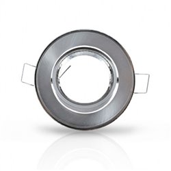 Support plafond orientable, rond argent Ø86 mm SUPPORT PLAFOND