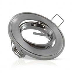 Support plafond orientable, rond argent Ø86 mm SUPPORT PLAFOND