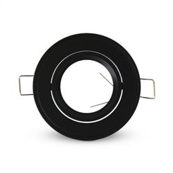Support plafond rond orientable, noir Ø86 mm  SUPPORT PLAFOND