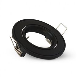 Support plafond rond orientable, noir Ø86 mm  SUPPORT PLAFOND